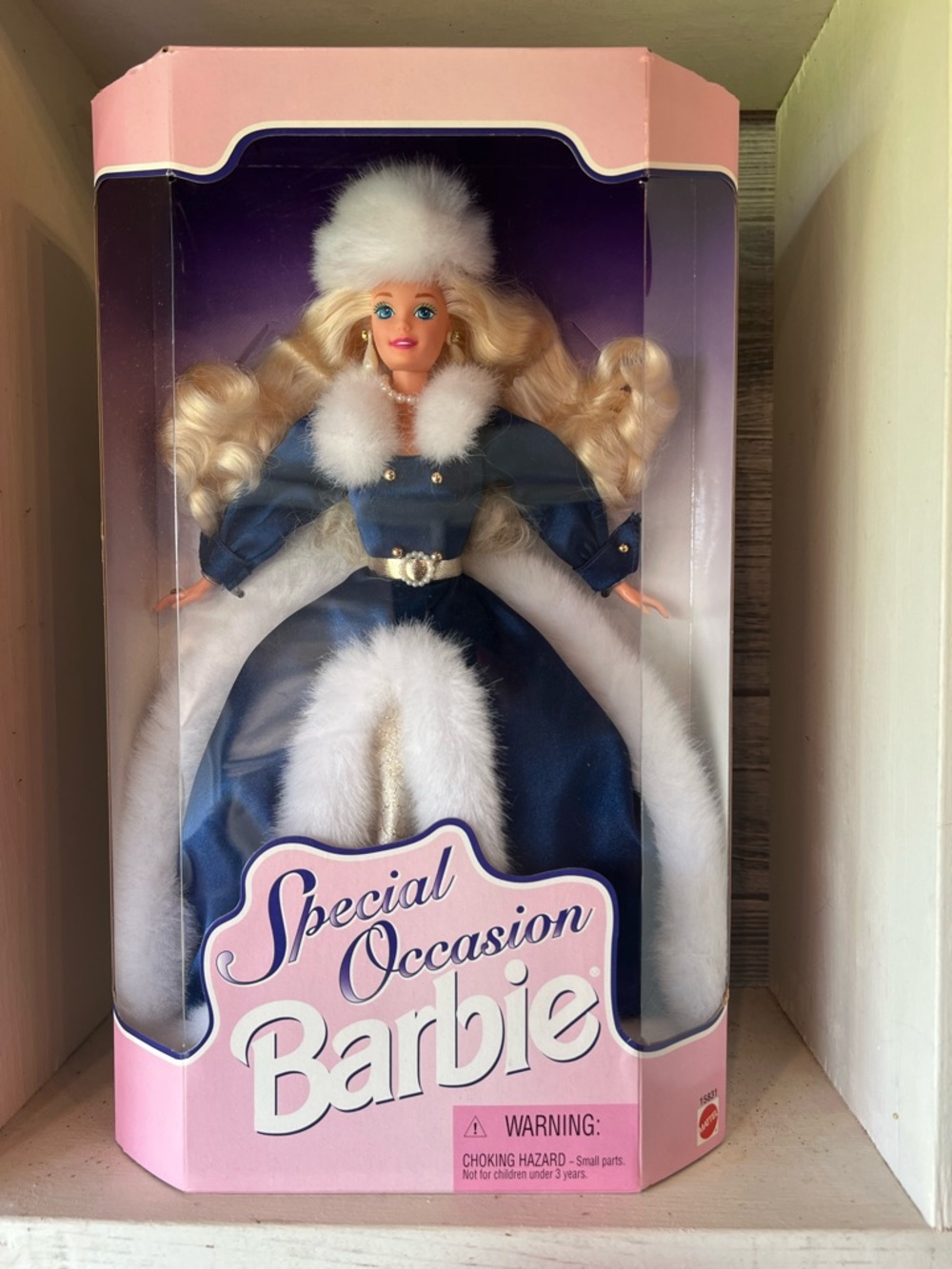 Mattel Barbie Special Occasion Doll Navy Blue and White with Pink Box